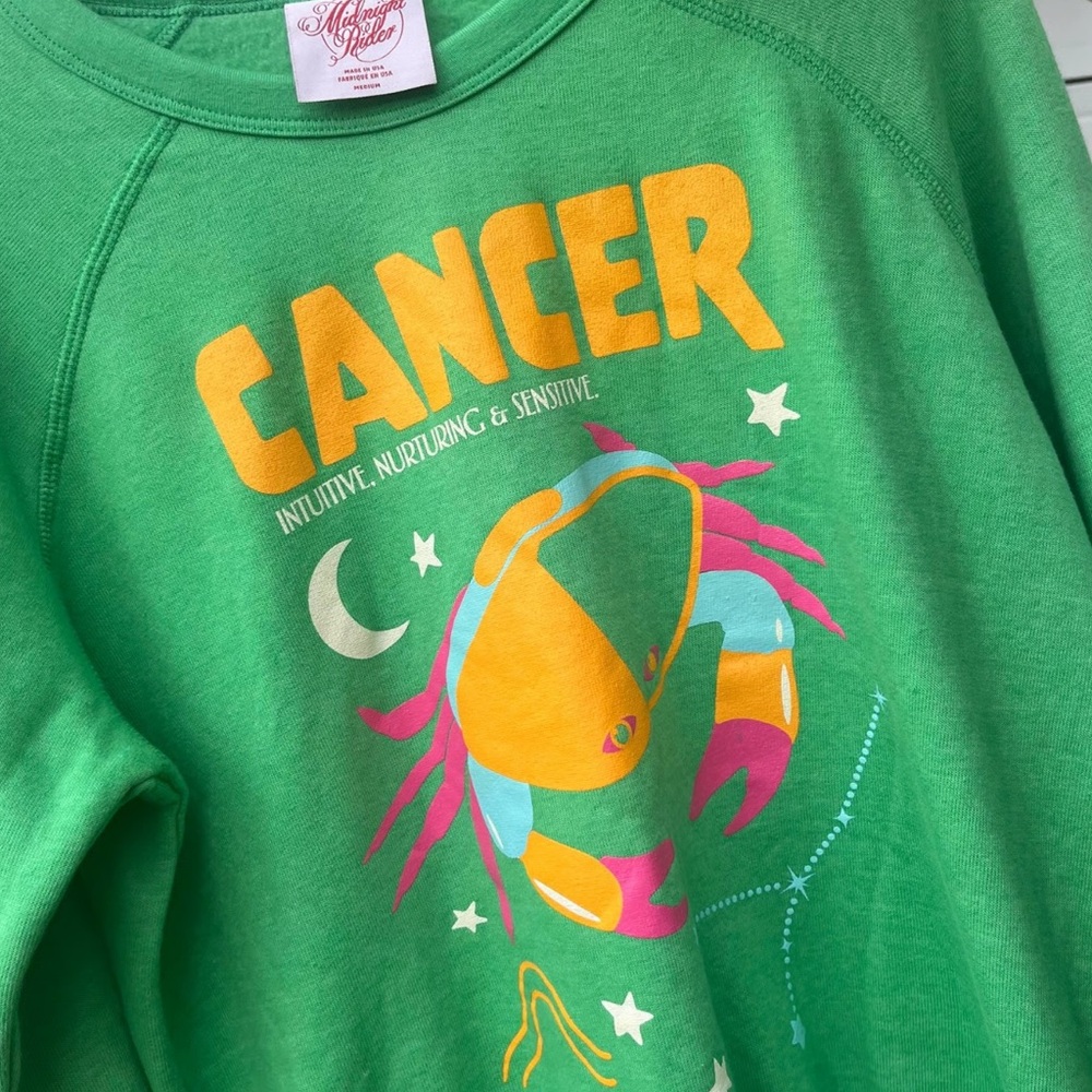 Anthropologie Green Graphic Sweatshirt